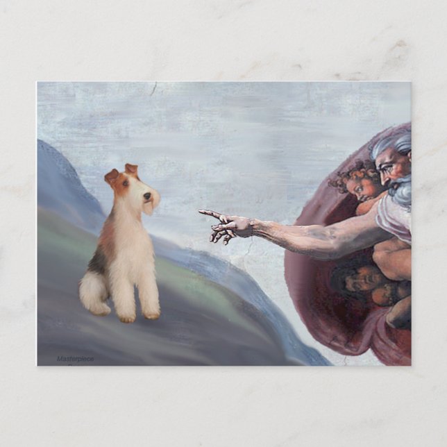 Postal MP-God's Wire Fox Terrier (M) (Anverso)