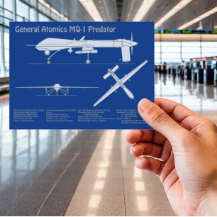Postal MQ-1 Depredador UAV- Plano aéreo ABD