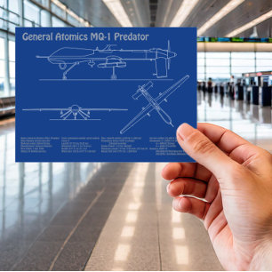 Postal MQ-1 Predator UAV- Planeado de avión AD