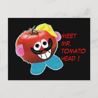 Postal Mr. Tomato head parodia humorística Postcard