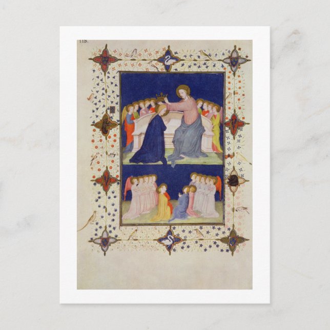 Postal MS 11060-11061 Horas de Notre Dame: Compline, The (Anverso)