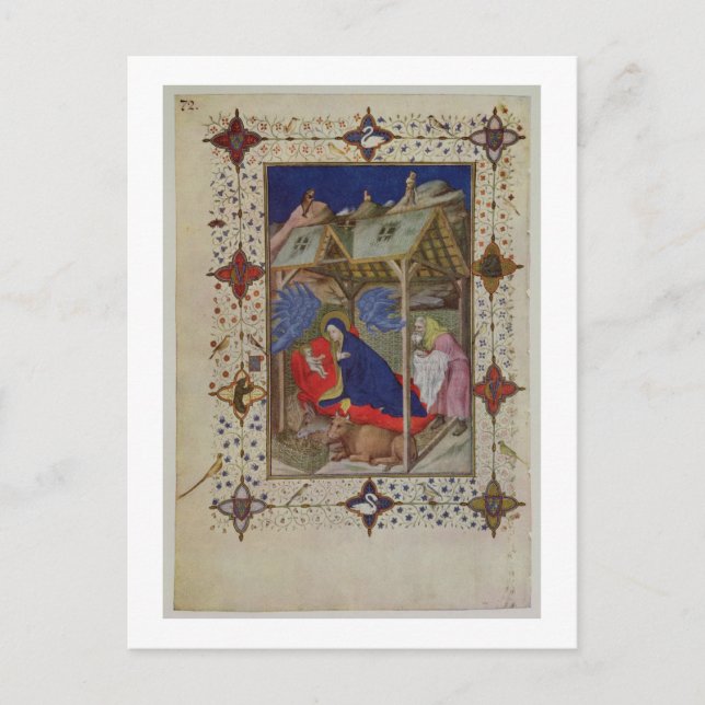 Postal MS 11060-11061 Horas de Notre Dame: Prime, The Bir (Anverso)