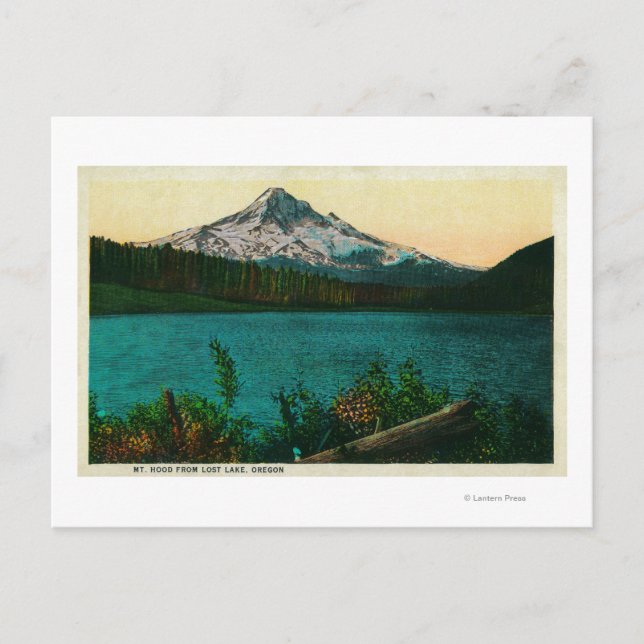 Postal Mt. Hood de Lost Lake, ORMt. Hood, O (Anverso)