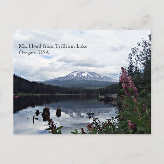 Postal Mt. Hood de Trillium Lake (Anverso)