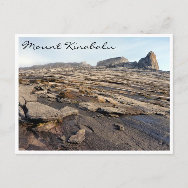 Postal mt kinabalu rocoso (Anverso)