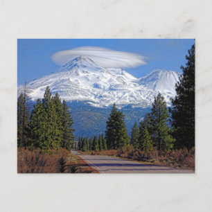 POSTAL MT SHAST CON LENTICULAR