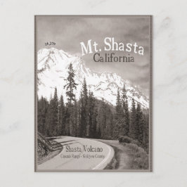 Postal Mt Shasta Volcano Siskiyou Cascade.