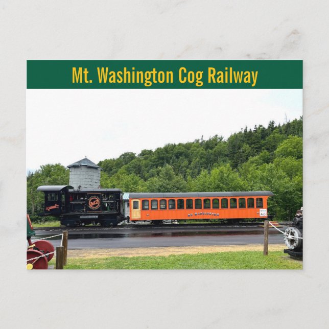Postal Mt. Washington Cog Railway Postcard (Anverso)