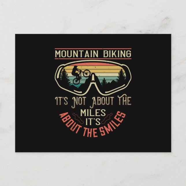 Postal MTB - No se trata de las millas sino de las sonris (Anverso)