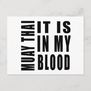 Postal Muay Thai está en mi sangre