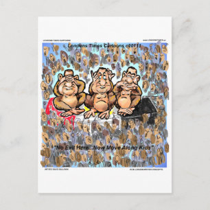 Postal Mubarek No Ve El Mal Regalos de Dibujos Animados C