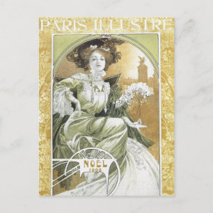 Postal mucha: Alphonse Mucha - Art Nouveau