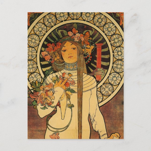 Postal Mucha La Trappistine (Anverso)