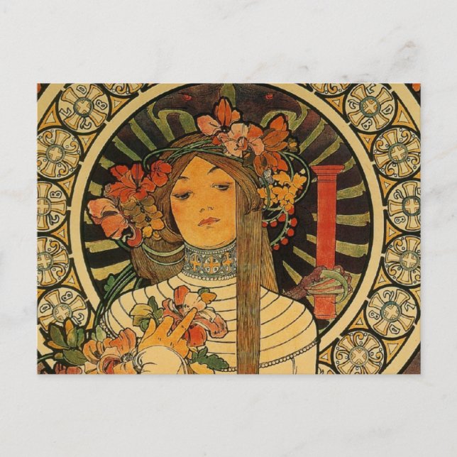 Postal Mucha La Trappistine (Anverso)