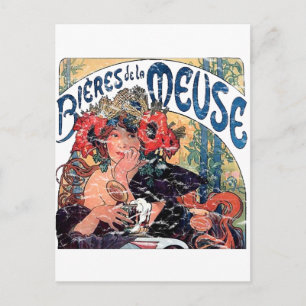Postal Mucha -Muse -1860 - afligida