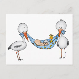 Postal Muchacho de recién nacido - regalo de Baby Shower