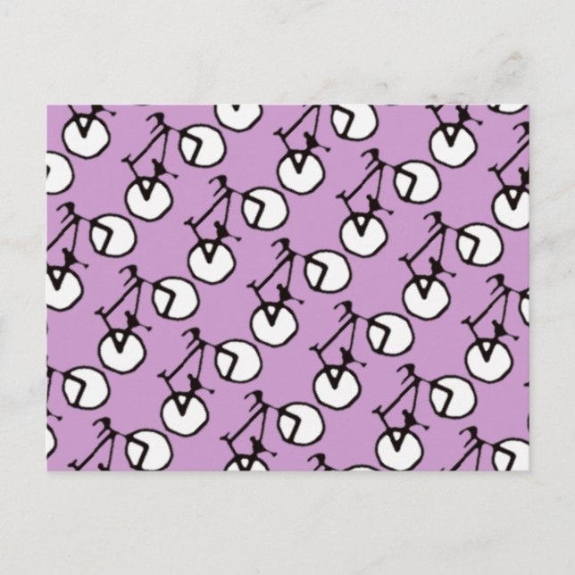 Postal muchas bicicletas (Anverso)