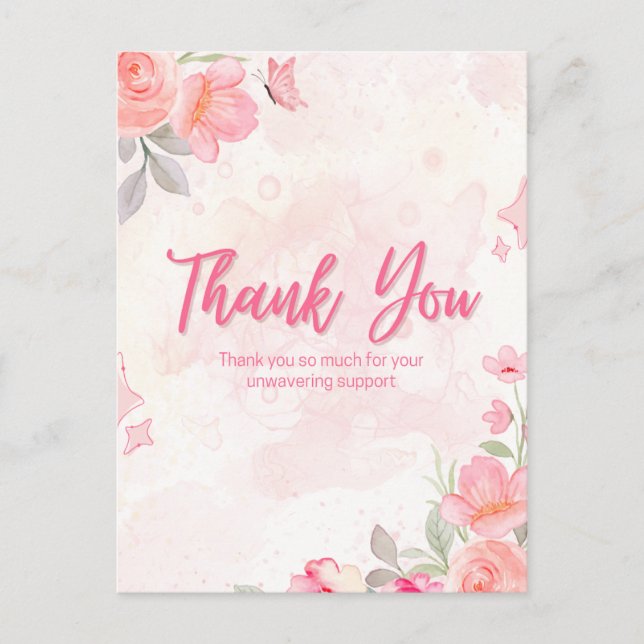 Postal Muchas gracias (Anverso)