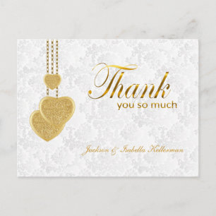 Postal Muchas Gracias - Novia y Novio