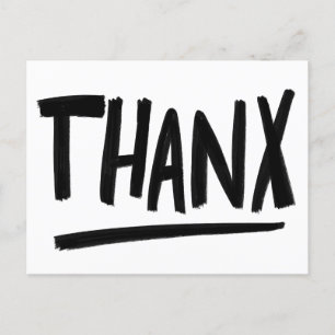 Postal MUCHAS GRACIAS Pinceladas Ásperas Gracias PERSONAL