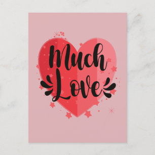 Postal Mucho amor, gran corazón