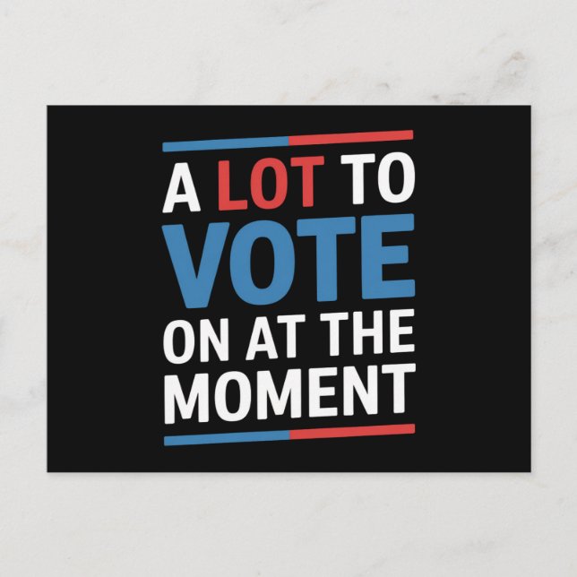 Postal Mucho Por Votar En El Momento Funny Kamala 2024 (Anverso)