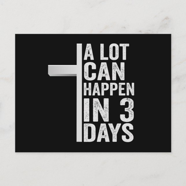 Postal Mucho Puede Pasar en 3 Días Divertido Domingo de P (Anverso)
