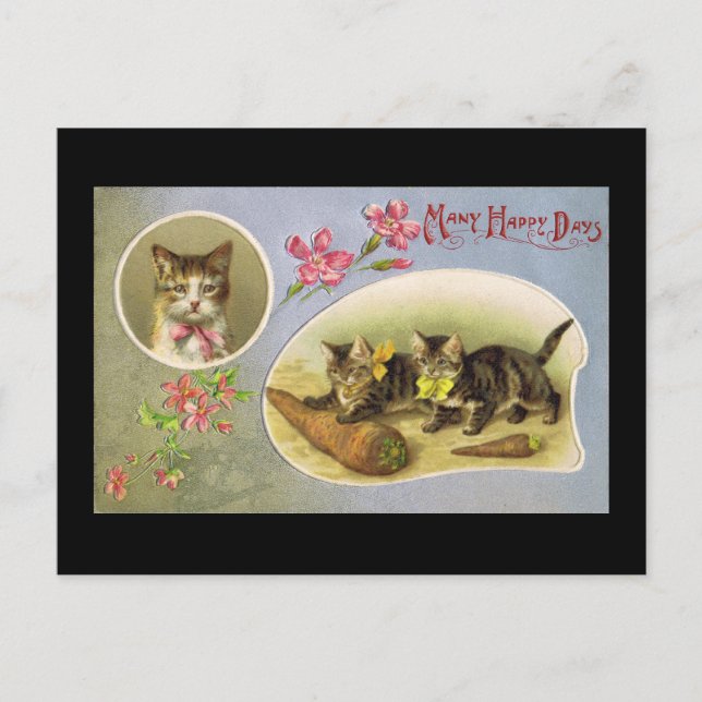 Postal Muchos días felices (Anverso)