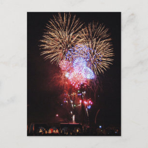 Postal Muchos fuegos artificiales