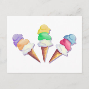 POSTAL MUCHOS SABORES DE HELADOS DE SHARON SHARPE
