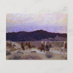 Postal Mudando de campamento, 1908 por Newell Convers Wye