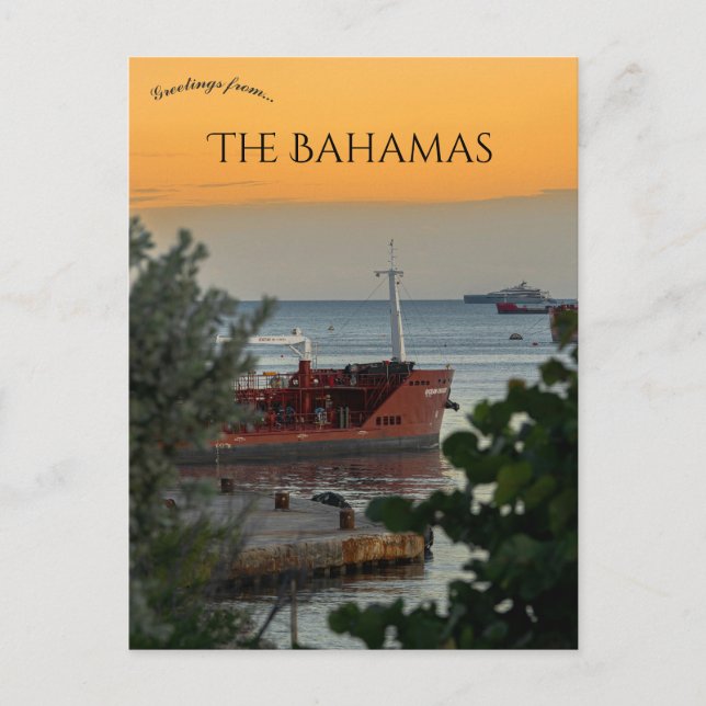 Postal Muelle Clifton Nassau Las Bahamas (Anverso)