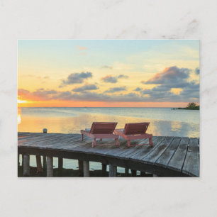Postal Muelle con vista al océano, Belice