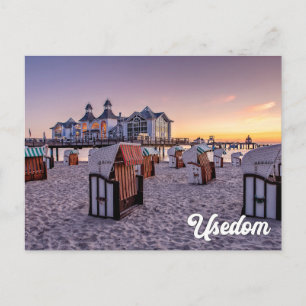 Postal Muelle de Ahlbeck, Usedom, Alemania
