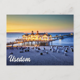 Postal Muelle de Ahlbeck, Usedom, Alemania