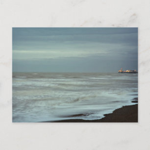 Postal muelle de brighton y mar