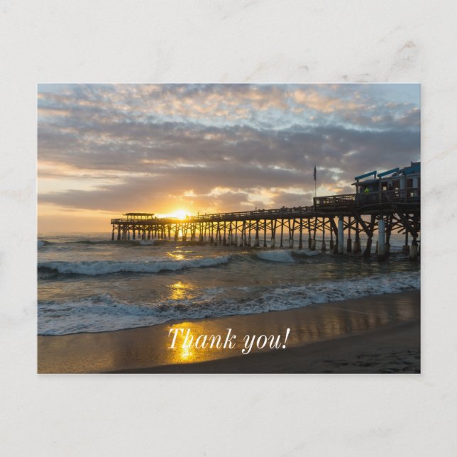 Postal Muelle de Cocoa 1er amanecer 2017 (Anverso)