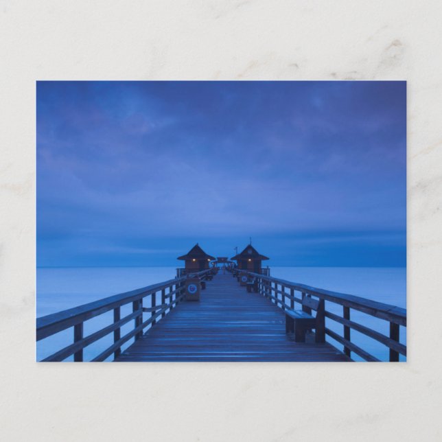 Postal Muelle de Nápoles, amanecer (Anverso)