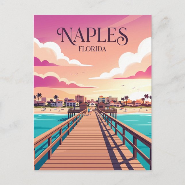 Postal Muelle de Nápoles EE. UU. (Anverso)
