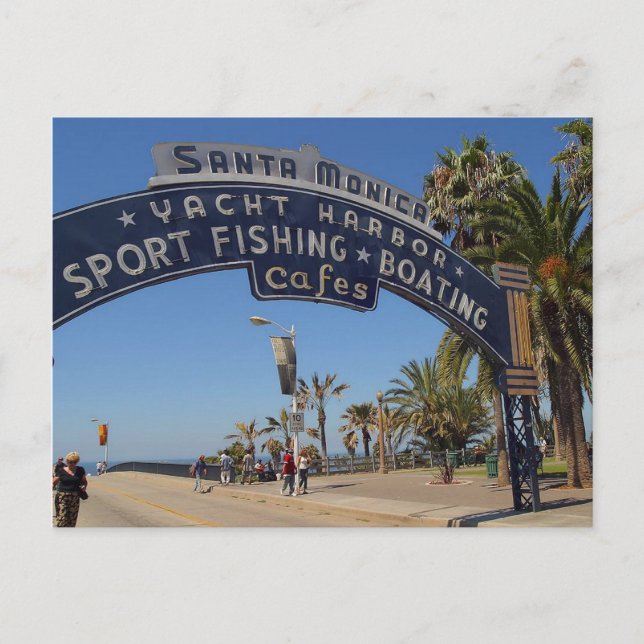 Postal Muelle de Santa Mónica (Anverso)
