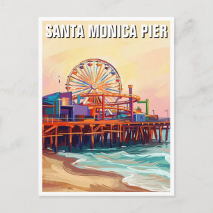 Postal Muelle de Santa Mónica