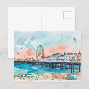 Postal Muelle del Palacio de Brighton
