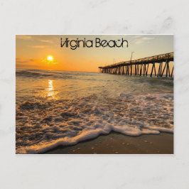 Postal Muelle pesquero de Virginia Beach al amanecer