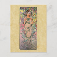 Muera color de rosa por Alfons Mucha 1898