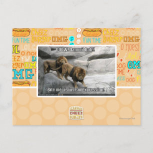 Postal ¡Muérdame es apenas una expresión!