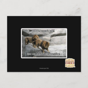 Postal ¡Muérdame es apenas una expresión!