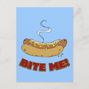 Postal Muérdeme - Hot Dog