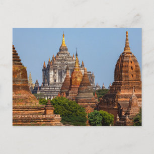 Postal Muere Tempel von Bagan en Myanmar Postkarte