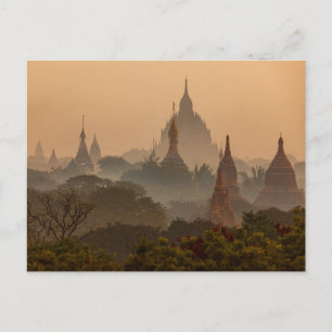 Postal Muere Tempel von Bagan en Myanmar Postkarte
