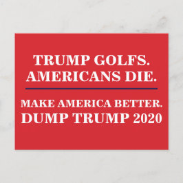 Postal Mueren estadounidenses de Trump en el Golfs Trump 